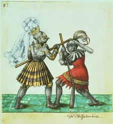 Emperor Maximilian I of Germany Engaged in Man-to-Man Combat